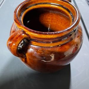 Vintage USA Brown Bean Pot